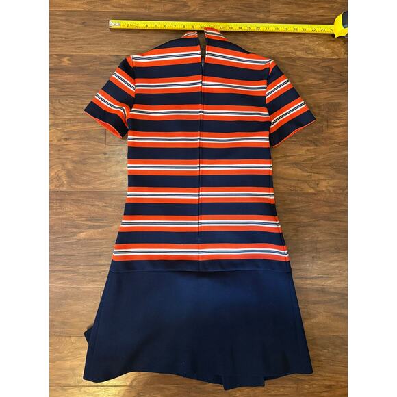 VTG Union Made 60s/70s Butte Knit Long Cardigan Dress & Scarf Auburn Tiger Lrg? - Picture 5 of 12